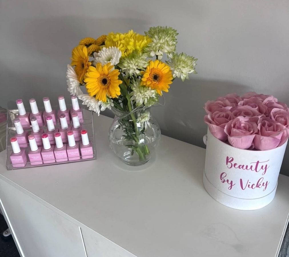 Meraki Professional products, flowers and Beauty by Vicky branding